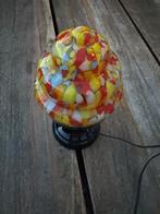 Kleurrijk Glazen Tafellampje Retro Stijl, Ophalen of Verzenden, Zo goed als nieuw, Glas, Minder dan 50 cm