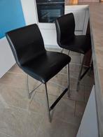 Barkrukken Effezeta (4 stuks), Huis en Inrichting, Barkrukken, Ophalen, 60 tot 90 cm, Leer, Zo goed als nieuw