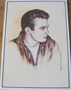 afbeelding van James Dean op nieuwe dubbele ansichtkaart, Verzenden, 1980 tot heden, Ongelopen, Sterren en Beroemdheden