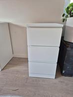 Ladekast Malm, 2 witte kastjes, Huis en Inrichting, Ophalen, Minder dan 50 cm, Zo goed als nieuw, 3 of 4 laden