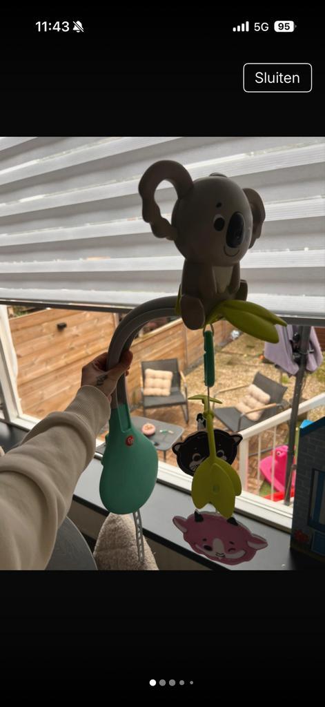 Fisher Price 3-in-1 Kalmeren & Spelen Mobiel, Kinderen en Baby's, Speelgoed | Babyspeelgoed, Zo goed als nieuw, Mobiel, Met licht