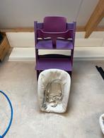 Stokke tripp trapp + newborn + babyset, Ophalen of Verzenden, Gebruikt, Meegroeistoel, Stoelverkleiner