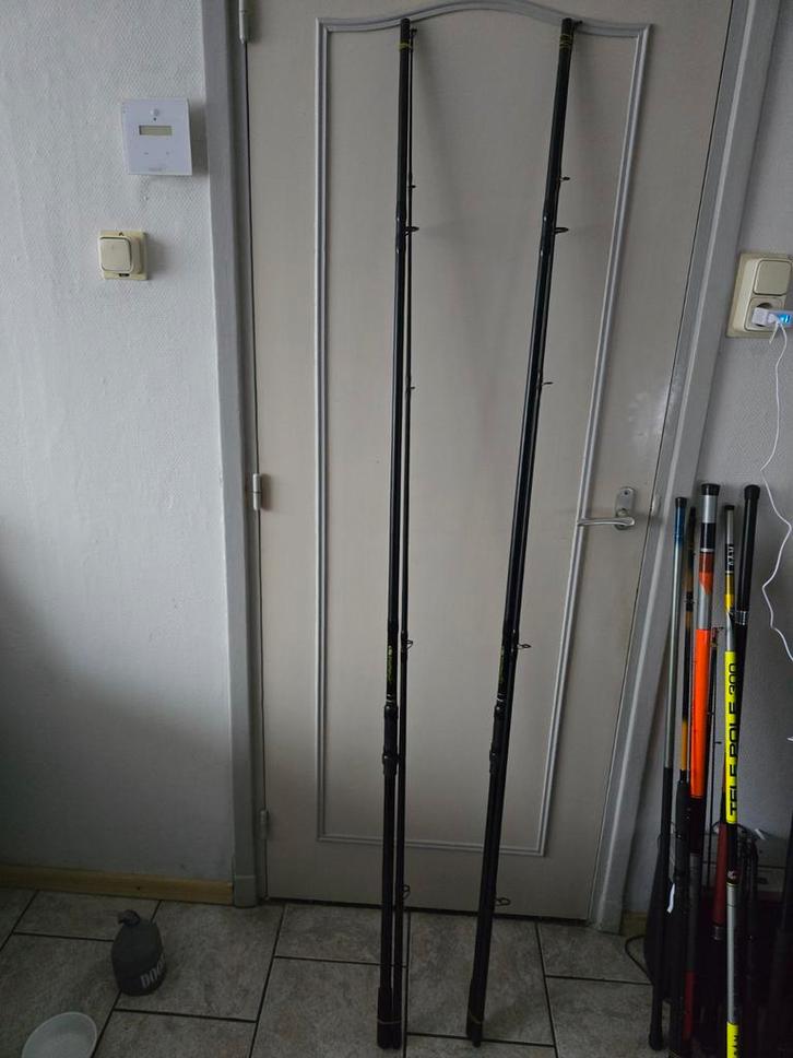 Karperhengels C tech evolution, Watersport en Boten, Hengelsport | Karpervissen, Zo goed als nieuw, Werphengel, Ophalen