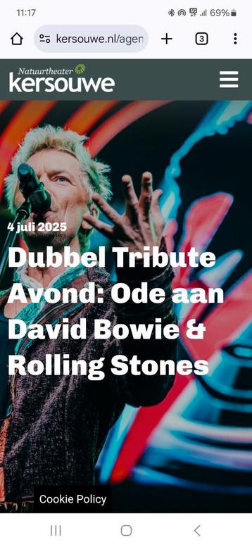 2x Kersouwe Ode aan David Bowie Rolling Stones Sessions beschikbaar voor biedingen