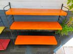 Vintage rek boekenrek Tomado stijl oranje, Ophalen, Zo goed als nieuw