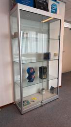 Professionele vitrine kast zwaar aluminium, Huis en Inrichting, Kasten | Vitrinekasten, Ophalen, Met plank(en), 100 tot 150 cm