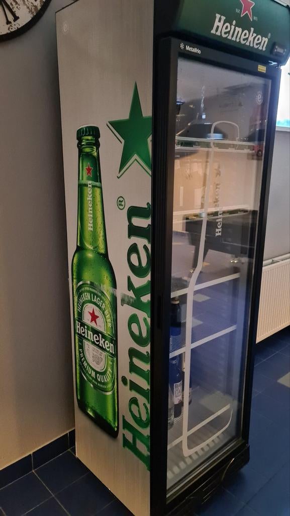 Heineken Glasdeurkoelkast - Horeca Koeling, Witgoed en Apparatuur, Koelkasten en IJskasten, Ophalen, Gebruikt, Heineken