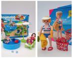 2 Playmobil sets zwembad en toerist op het strand, Ophalen of Verzenden, Zo goed als nieuw, Complete set