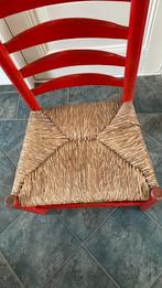 Rode staphorster stoel  stoelen  staphorst biezen mat, Ophalen