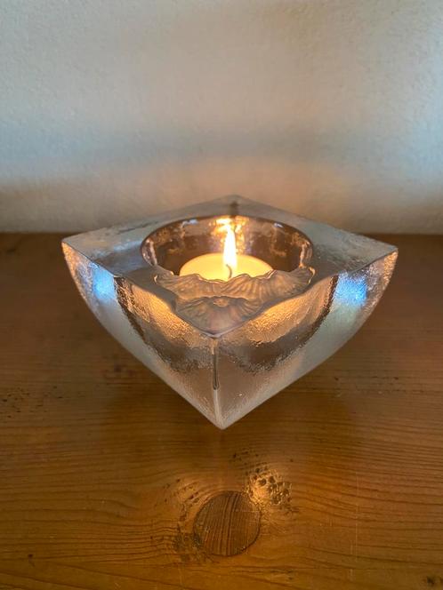 Kosta Boda sfeerlicht fossil art - Kjell Engman, Huis en Inrichting, Woonaccessoires | Kandelaars en Kaarsen, Gebruikt, Minder dan 25 cm