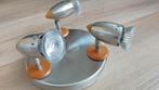 Retro Ranex Plafondlamp met 3 Spots, Ophalen of Verzenden, Zo goed als nieuw, Metaal, Retro