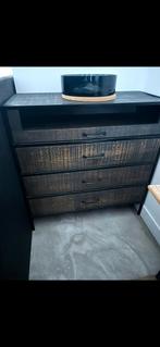 Commode met 4 lades - Industrieel design, Ophalen, Gebruikt, 100 tot 150 cm, 50 tot 100 cm