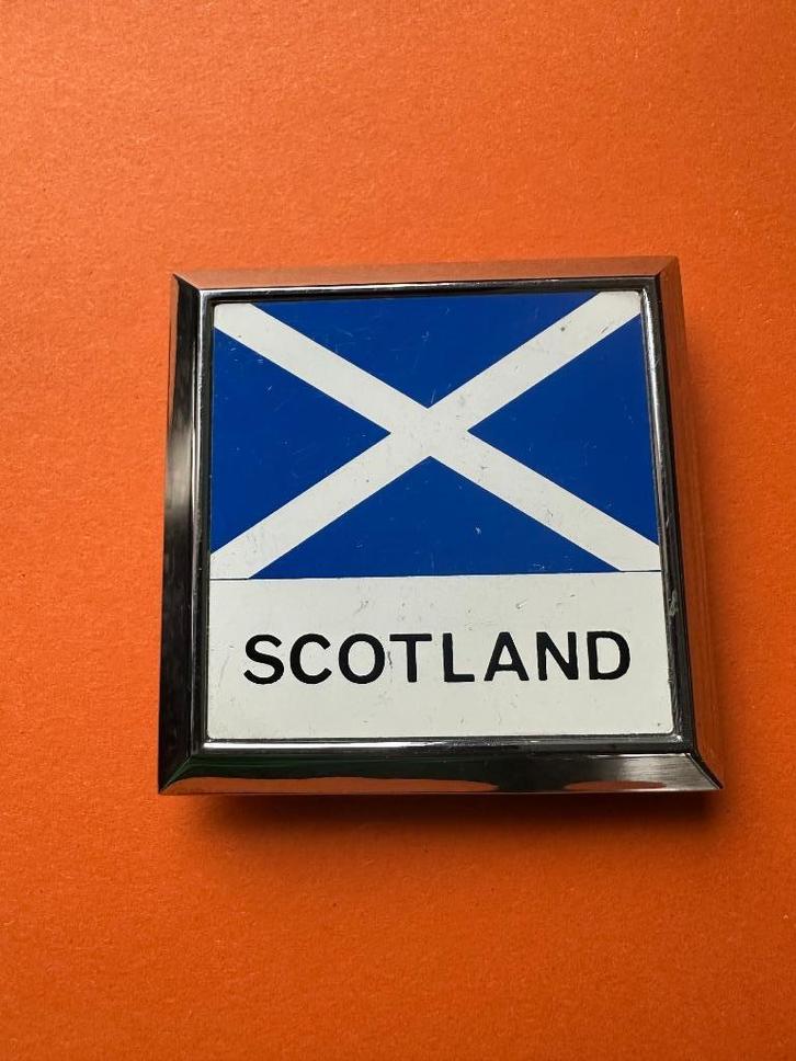 Mooi Scotland badge. Voor Uw oldtimer., Verzamelen, Merken en Reclamevoorwerpen, Gebruikt, Gebruiksvoorwerp, Ophalen of Verzenden
