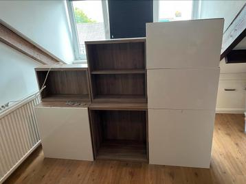 Te koop : Ikea Besta kasten hoogglans wit beschikbaar voor biedingen