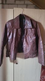 Mooi vintage leren jack  38/40, Ophalen of Verzenden, Gedragen, Bruin