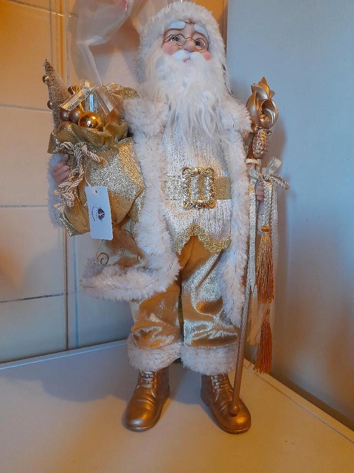 Kerstman Goodwill goud 50cm, Diversen, Kerst, Nieuw, Ophalen of Verzenden