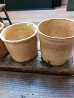 4 franse antieke confit potjes, Antiek en Kunst, Antiek | Keramiek en Aardewerk, Verzenden
