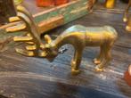 Gouden Hertenbeeld, Ophalen of Verzenden, Nieuw, Metaal, Dierenbeeld