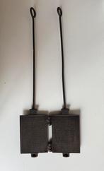 Oud wafelijzer van gietijzer, Ophalen of Verzenden