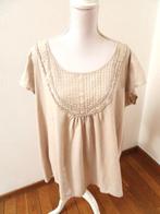 K56 MS MODE nieuw apart blouse shirt beige XXL = 48/50, Beige, Nieuw, MS Mode, Shirt of Top