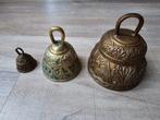 2 antieke zeldzame bronzen bellen uit verzameling €65, Antiek en Kunst, Antiek | Koper en Brons, Ophalen of Verzenden
