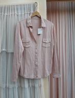 Majestic Filatures poederroze blouse katoen/cashmere M L XL, Maat 42/44 (L), Nieuw, Ophalen of Verzenden, Roze