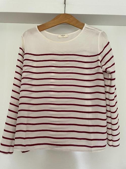 BA&SH: z.g.a.n. prachtige zijden bloes/top maat S, Kleding | Dames, Tops, Zo goed als nieuw, Maat 36 (S), Overige kleuren, Lange mouw