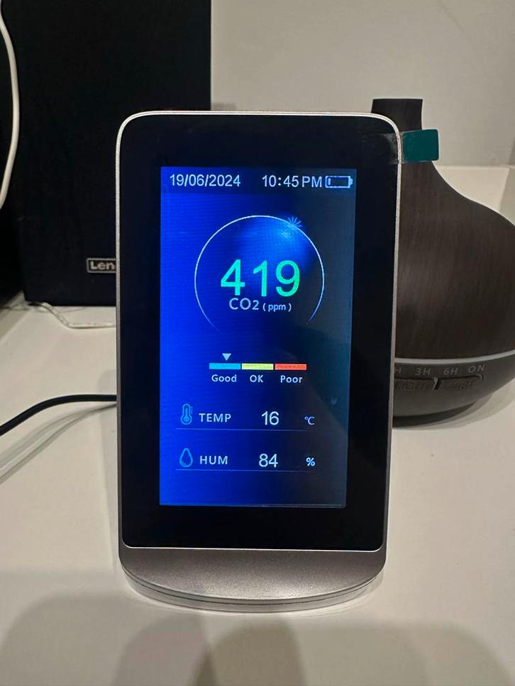 CO2 Meter - Meet de luchtkwaliteit in uw huis!, Auto diversen, Autonavigatie, Nieuw, Ophalen of Verzenden