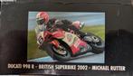 Minichamps 1:12 Ducati 998R Michael Rutter BSB 2002, Hobby en Vrije tijd, Modelauto's | 1:5 tot 1:12, Ophalen of Verzenden, Zo goed als nieuw