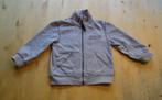 Leuk grijs vest met stoere print en capuchon maat 104 (K72), Ophalen of Verzenden, Zo goed als nieuw, Jongen, Trui of Vest