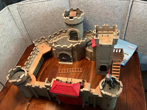 Plymobil kasteel - met zeer veel ridders, paarden en meer, Kinderen en Baby's, Speelgoed | Playmobil, Gebruikt, Complete set, Ophalen