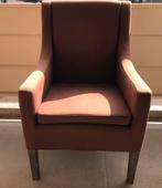 2 Gebruikte Fauteuils - Bruintint - Hoge Zit, Ophalen, Gebruikt, 75 tot 100 cm, Stof