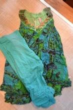 116 tuniek jurk + legging, Verzenden, Gebruikt, Meisje, Jurk of Rok