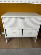 Commode verschoontafel luiertafel beige zand met vakken, Kinderen en Baby's, Kinderkamer | Commodes en Kasten, Ophalen, Gebruikt