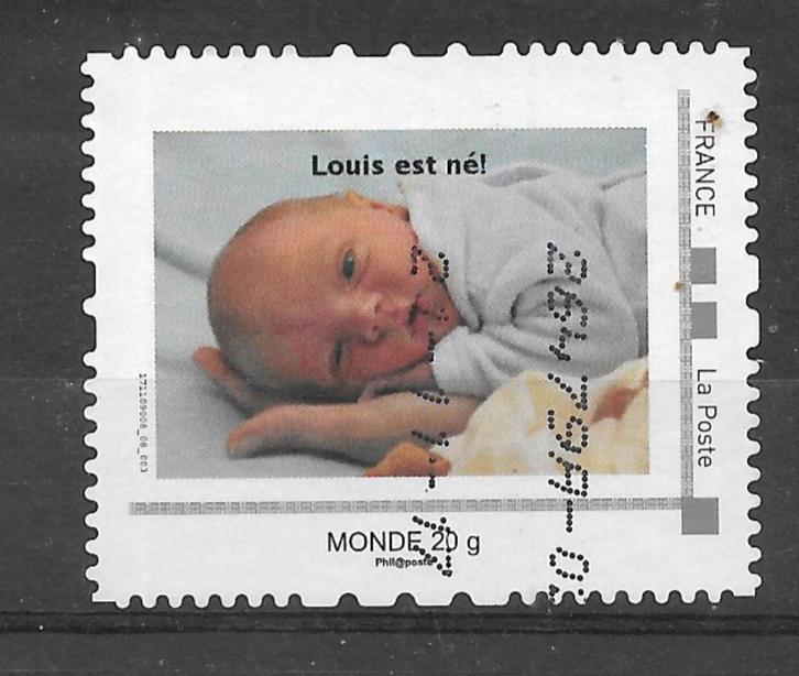 Frankrijk gestempelde persoonlijke zegel, Postzegels en Munten, Postzegels | Europa | Frankrijk, Gestempeld, Verzenden