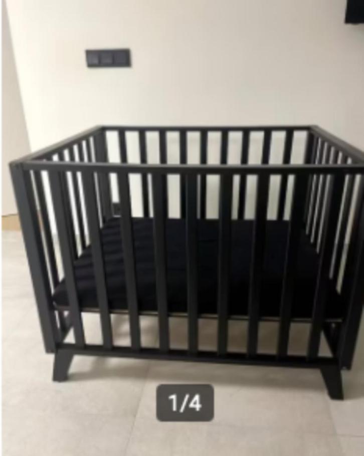 Babybox TWF Romeo zwart, Kinderen en Baby's, Boxen, Gebruikt, Vierkant, In hoogte verstelbaar, Ophalen