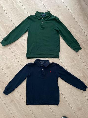 Ralph Lauren polo lange mouw donkerblauw en groen 6 jaar  beschikbaar voor biedingen