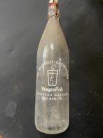 Wegro gazeuse fles met witte opdruk.( komt uit Groningen), Ophalen of Verzenden, Gebruikt, Verpakking