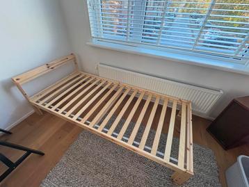 NEIDEN bedframe 90x200 met lattenbodem & matras - afbeelding 4
