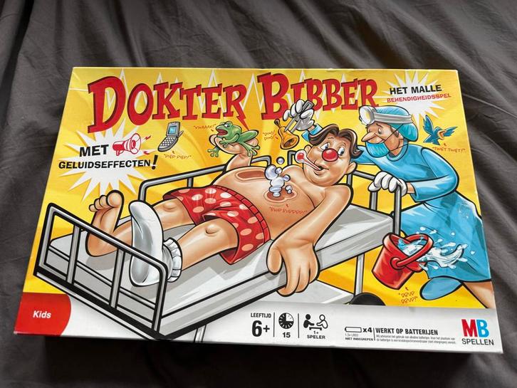 Dokter Bibber - Het Malle Behendigheidsspel, Hobby en Vrije tijd, Gezelschapsspellen | Bordspellen, Gebruikt, Een of twee spelers