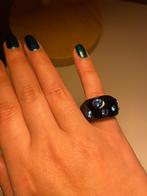Blauw zwarte Zsiska ring, Ophalen of Verzenden, Zo goed als nieuw, 17 tot 18, Dame