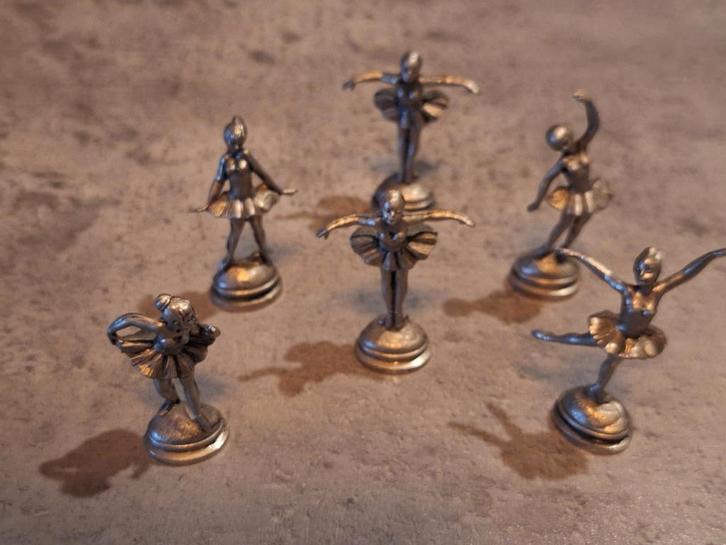 Vintage Ballerina Beeldjes - Set van 6, Antiek en Kunst, Kunst | Beelden en Houtsnijwerken, Ophalen of Verzenden