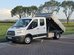 FORD TRANSIT 2.0 dc 3-zijdige kipper!, Auto's, Gebruikt, 7 stoelen, Wit, Bedrijf
