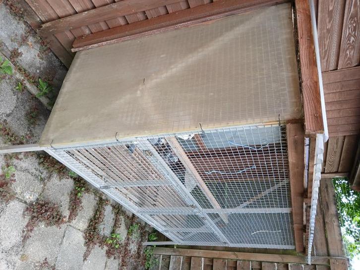 1 mooie grote gebruikte aluminium duivenren, Dieren en Toebehoren, Vogels | Duiven, Postduif, Meerdere dieren