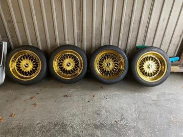 17'' Breedset met Nieuwe Banden Steek 4x100of 4x115 BBS Look beschikbaar voor biedingen