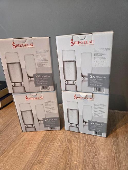 8 Spiegelau Cremona Longdrinkglazen - Nieuw in Doos, Huis en Inrichting, Keuken | Servies, Nieuw, Glas of Glazen, Effen, Glas