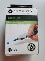 100 lancetten voor pijnloos prikken, Diversen, Ophalen of Verzenden, Nieuw