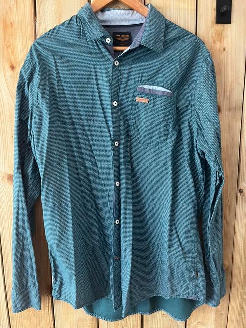 PME Legend Overhemd - Groen met Print - XXL, Kleding | Heren, Overhemden, Zo goed als nieuw, Overige halswijdtes, Groen, Ophalen of Verzenden