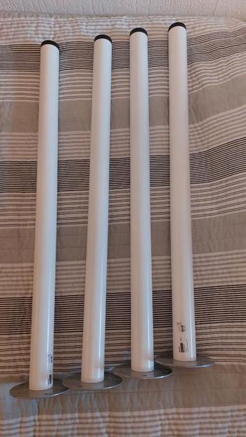 4x IKEA ADILS Tafelpoot - Wit beschikbaar voor biedingen