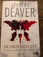 Jeffery Deaver - De oktoberlijst, Jeffery Deaver, Nieuw, Ophalen of Verzenden, Nederland